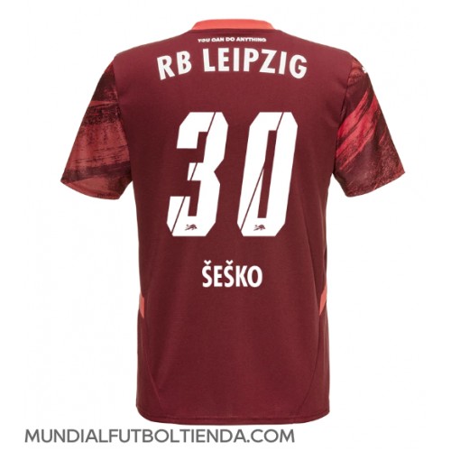Camiseta RB Leipzig Benjamin Sesko #30 Segunda Equipación Replica 2024-25 mangas cortas